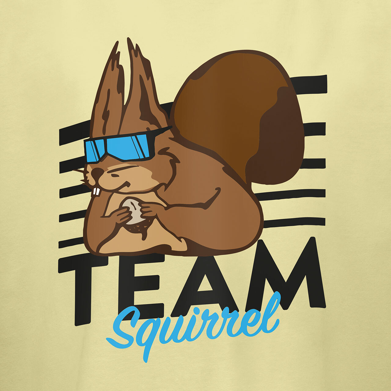 TEAM SQUIRREL T-Shirt yellow 120/130