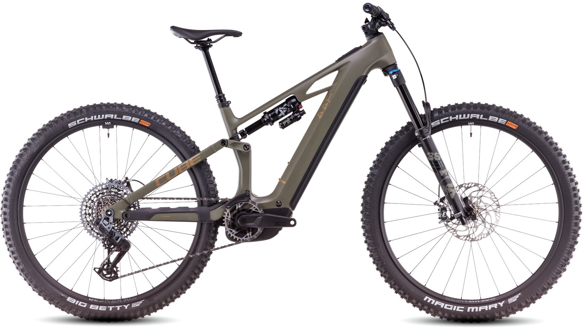 Cube Stereo Hybrid ONE44 HPC TM 800 - dustyolive´n´gold XL