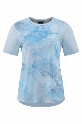 CUBE ATX WS Rundhalstrikot kurzarm marble XL (42)