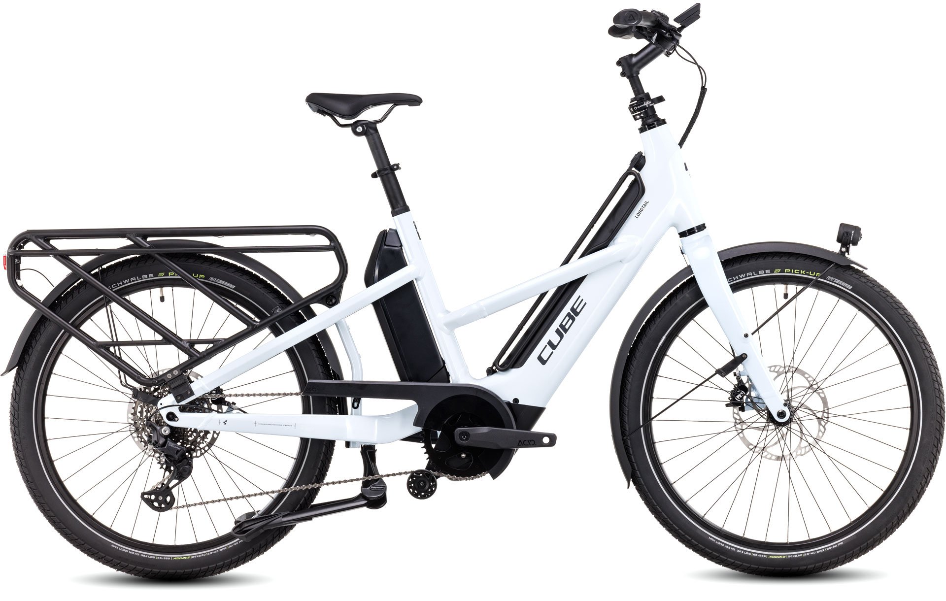 Cube Longtail Sport Hybrid 1350 - flashwhite´n´reflex 26": ONE SIZE