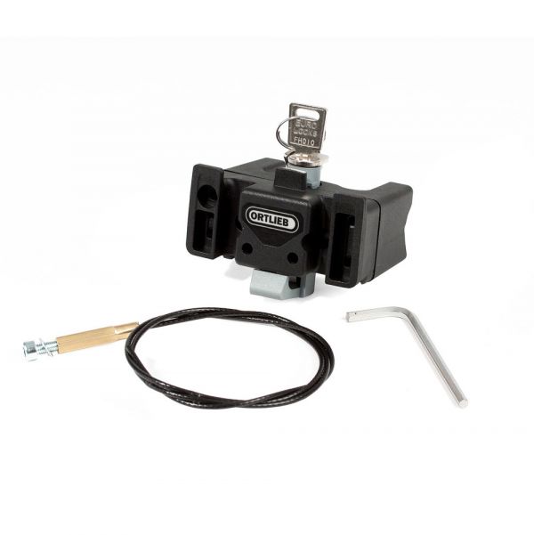 Handlebar Mounting-Set, black inkl.Schloss