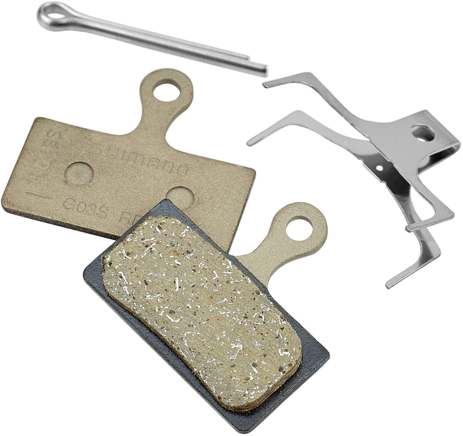 BREMSBELAG-RESIN  G03S MIT FEDER UND SPLINT