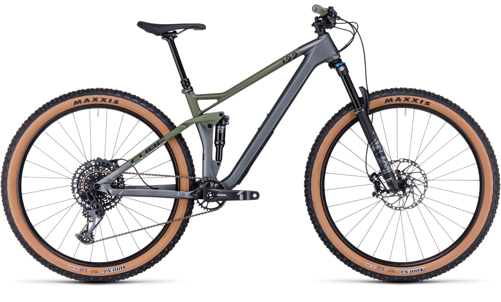 Cube Stereo ONE22 HPC TM flashgrey´n´olive M